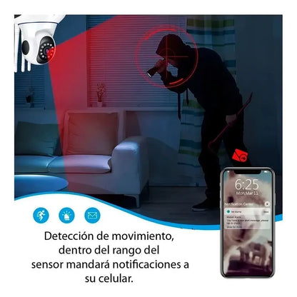Camara De Seguridad Ip Motorizado P2p Wifi Vision Nocturna
