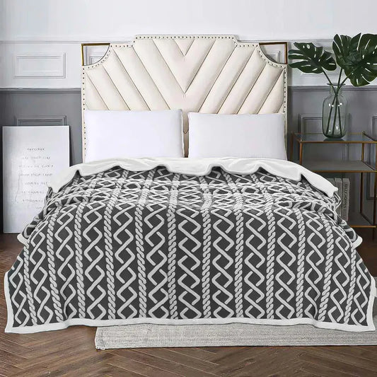 Frazada Manta Polar Frazada Sherpa Frazada Polar 200x220 Cm Polar 2100 G Negro