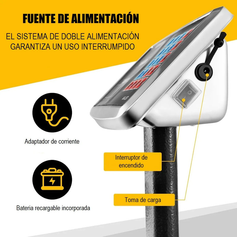 Balanza Digital 350 Kg Balanza Comercial Balanzas Digitales Gris