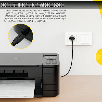 Cable De Alimentación Cable De Alimentación Europeo 1.5 Metros Arcashopping Cable De Extensión Europeo Cable De Alimentación De Repuesto De 2 Clavijas Cable De Alimentación De Tv No Polarizado