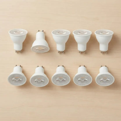 Pack X10 Ampolleta Led Gu10 7w Lampara Led Gu10 38° Calida