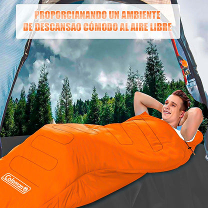 Saco De Dormir Camping Saco De Dormir Adulto Saco De Dormir Naranja Derecho
