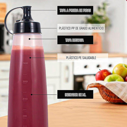 Botella De Salsa Envase Para Ketchup Envase Salsero 400 Ml Amarillo