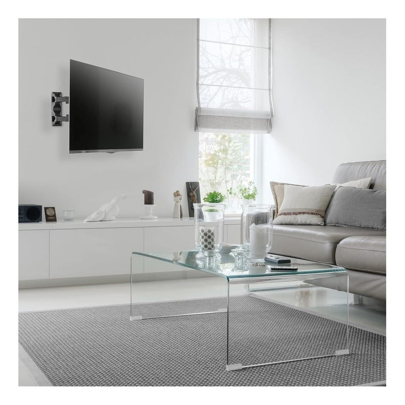 Soporte De Tv Base Televisor Giratoria Plegable 32 - 55 PuLG Negro