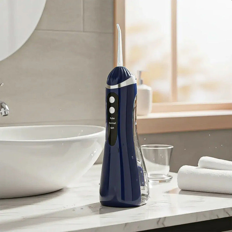 Irrigador Dental Irrigador Bucal Portátil Limpiador Oral Negro