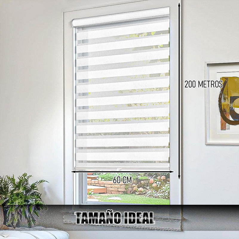 Cortinas Roller Cortina Roller 60x200cm Persiana Enrollable Arcashopping Persianas Enrollables De Cebra Persianas Enrollables De Doble Capa Cortina Roller Duo Blanco Cortinas Roller Enrollables