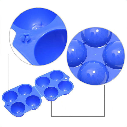 Pack 2 Organizador Huevos Dispensador De Huevos Porta Huevo Naranja