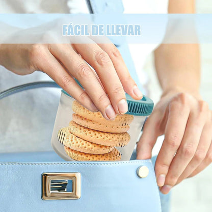 Contenedores Herméticos Alimentos Okshop Plástico Rosa Pack 4 Uni 290ml