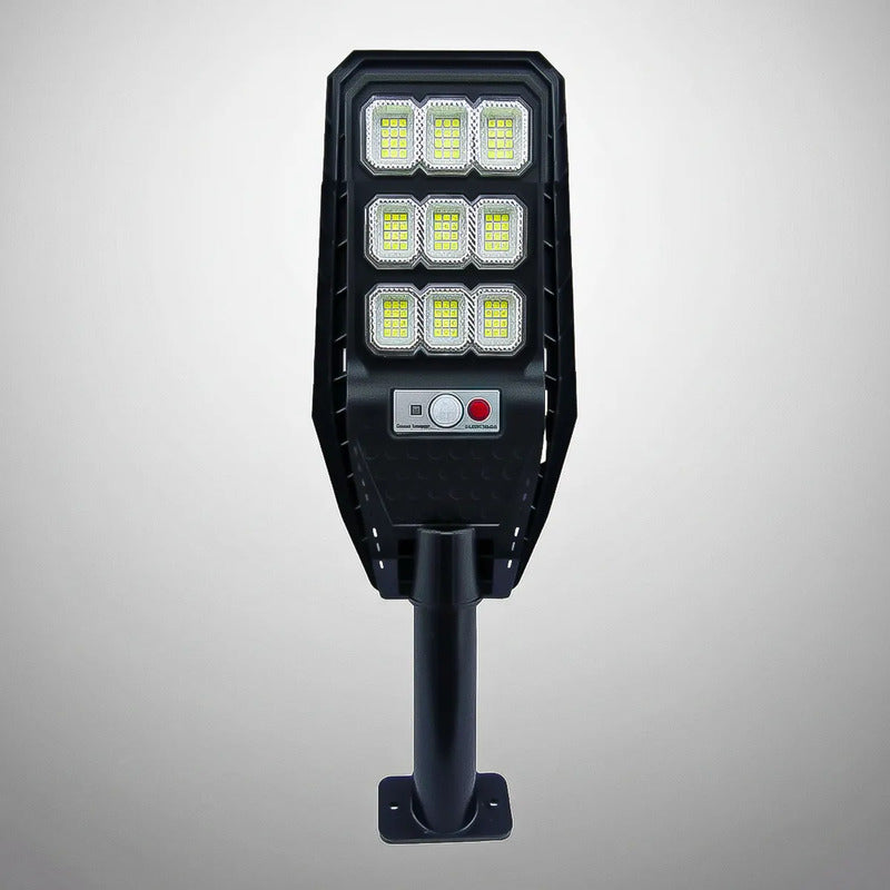 Foco Led Solar 100w Focos Exterior Con Sensor Solares Foco Negro Blanco Frío