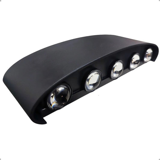 Aplique Muro Luces Led Para Muros Lampara De Pared 10w Luces Negro