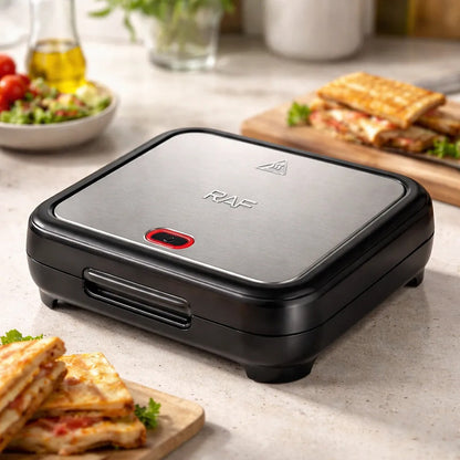 Sanwichera Electrica Parrillera Sanduchera Asador Sandwicher Negro