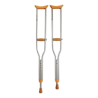 Muletas Adulto Okshop Aluminio Ajustable Talla M Beige Pack 2 Resiste 120 Kg