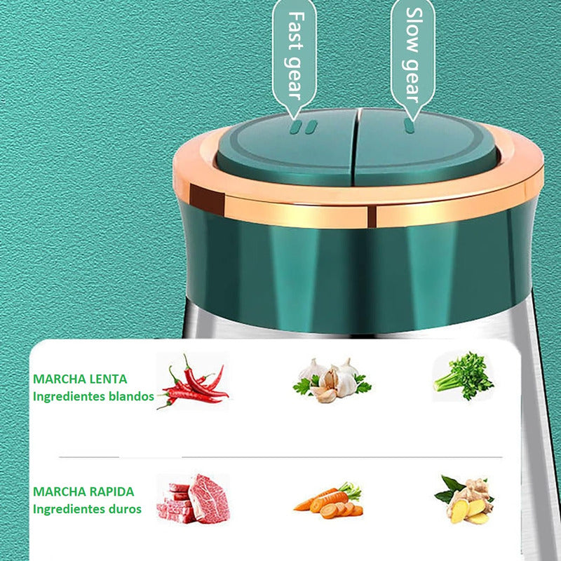 Procesador De Alimentos Picadora Procesadora Alimentos 2l Verde