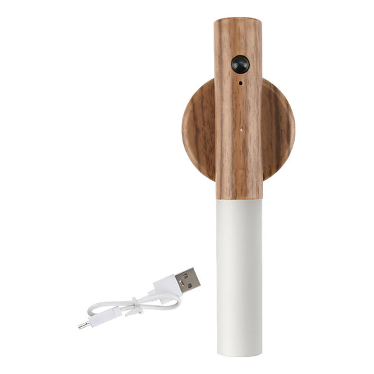 Aplique De Luz A Bateria Lampara Usb Magnetico Pared Muro Marrón