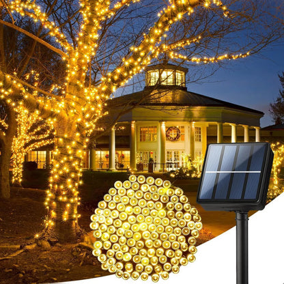 Luces Solares Guirnalda Navidad 25 Metros Luces Navidad 200 Luces Guirnalda Luces Navidad Exterior Solares Luces Arbol Navidad Impermeable Luces De Navidad Solares Ip44 Cálida Okshop