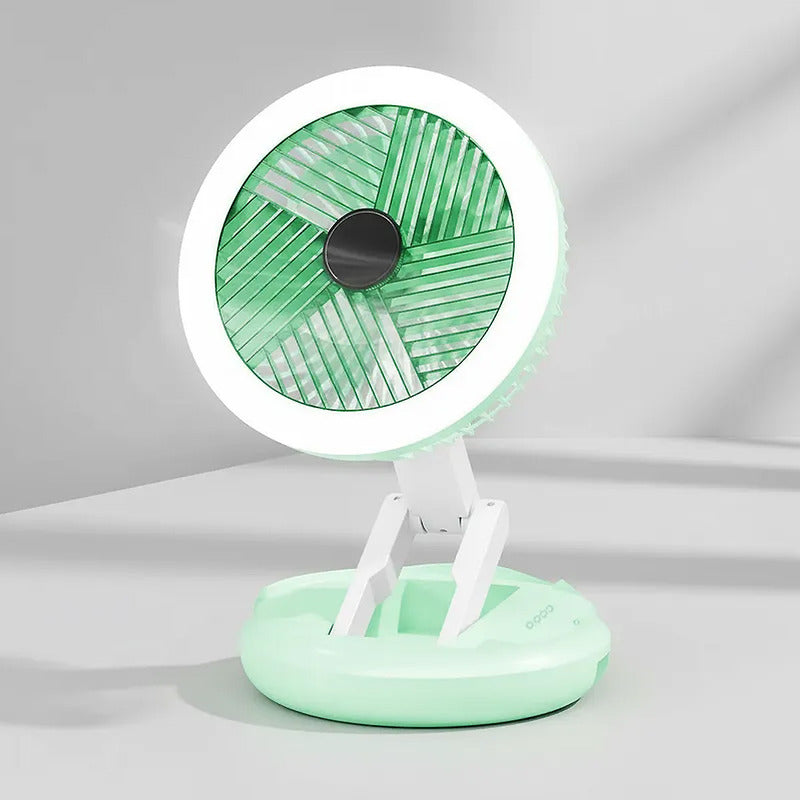 Ventilador Portatil Ventilador De Escritorio Ventilador Led Verde