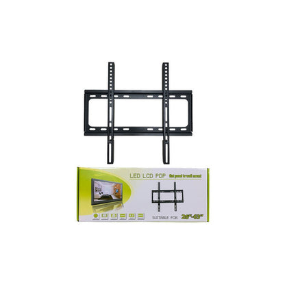 Soporte De Pared Fijo Okshop Para Tv De 26 A 63 Pulgadas Y Hasta 45 Kg Negro