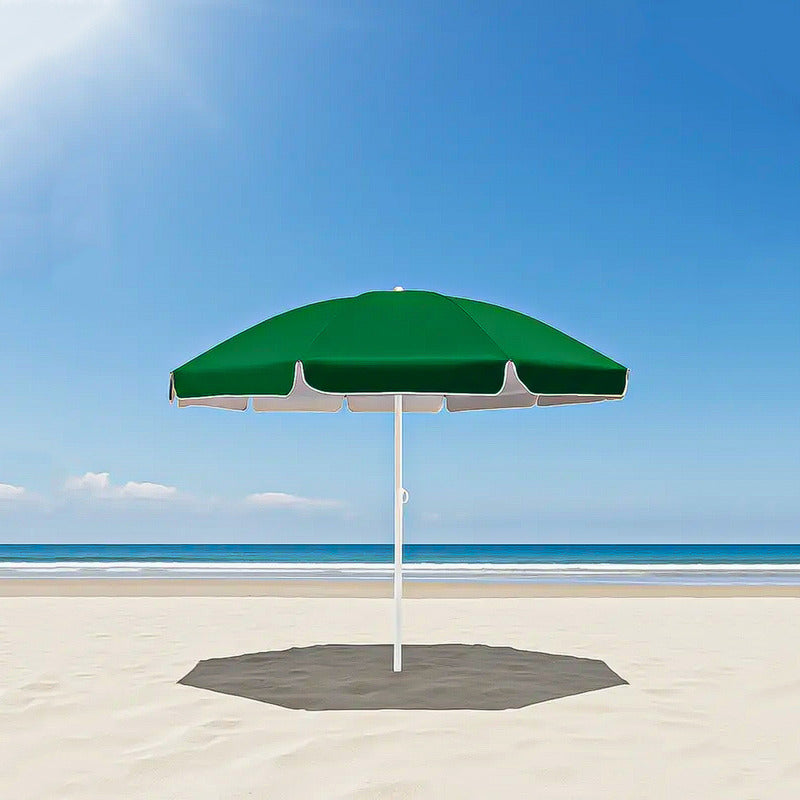 Sombrilla Paraguas Quitasol 2metros Playa Sombrilla De Playa Verde