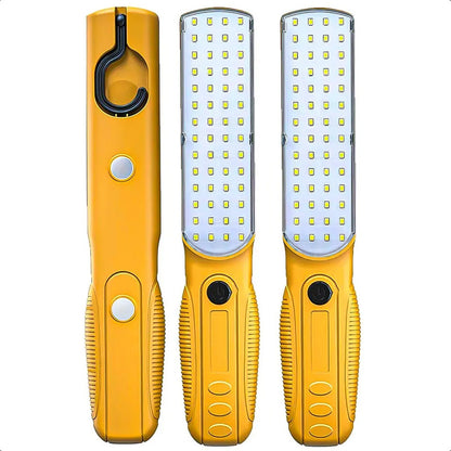Luz De Trabajo Led Recargable Usb-c Okshop Pack 2 Con Imán Y Gancho Amarillo