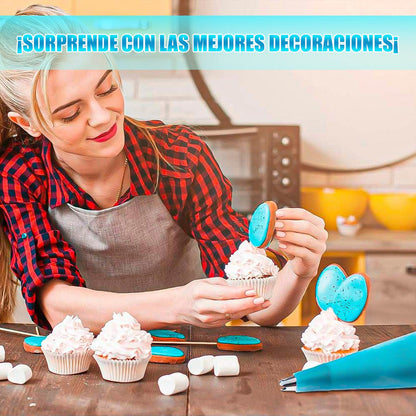 Mangas Reposteria Manga Pastelera Silicona Manga Decorativa Azul