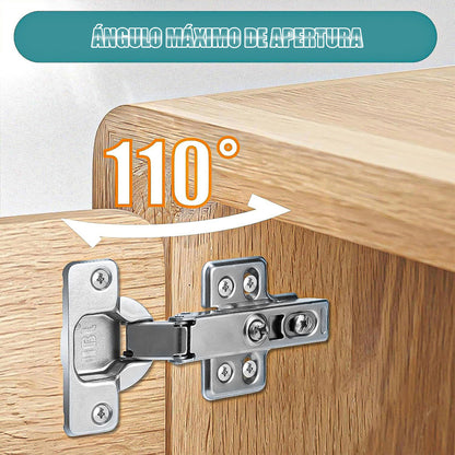 Pack 6 Bisagras Para Muebles Bisagra Cierre Suave Bisagras