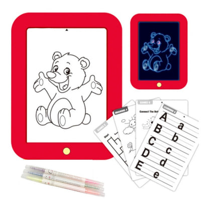 Pizarra Magica Led Juego De Pintar Colores Para Mesa Niños