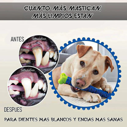 Limpiea Dientes Hueso Perro Hueso De Juguete Goma Limpiador Okshop Juguetes Masticables Juguetes De Dentición Con Púas Hueso De Juguete De Goma Uguete De Limpieza De Dientes Cepillo De Dientes Azul