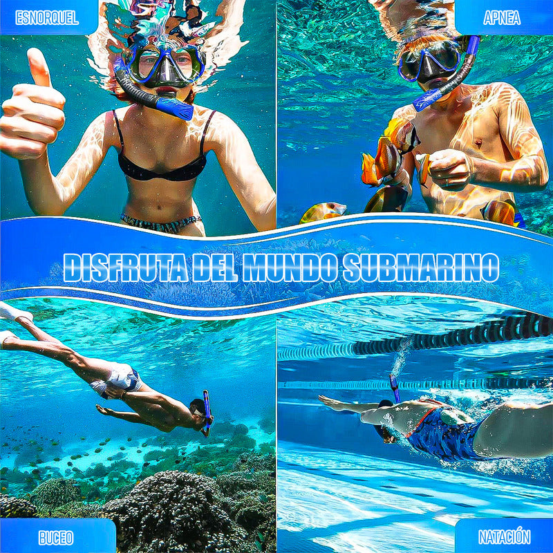Mascara Snorkel Mascara De Buceo Snorkel Mascara De Buceo Azul