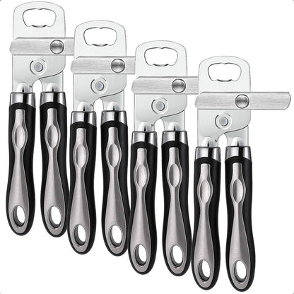 Abridor Latas Abrebotellas Manual De Acero Pack 4 Abrelatas Acero Inoxidable
