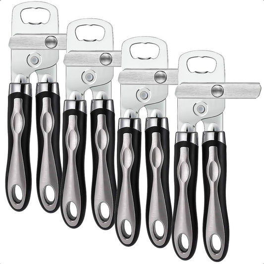 Abridor Latas Abrebotellas Manual De Acero Pack 4 Abrelatas Acero Inoxidable