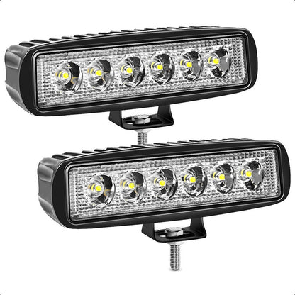 Focos Neblineros Led Faros Led Pack 2 Neblineros Barra Auto Negro
