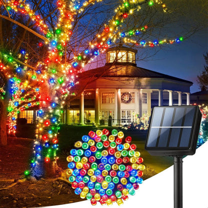 Luces Solares Guirnalda Exterior 20m 200 Led Ip44 Multicolor Okshop