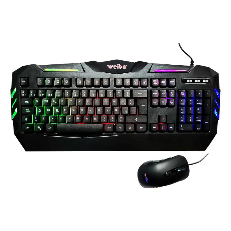 Kit De Teclado Y Mouse Gamer Teclado Ergonomico Para Juegos Kit Gamer Teclado Y Mouse Ergonomico Alambrico Pack Teclado Mouse Rgb Optico Kit Teclado Mouse Retroiluminado Okshop