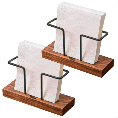 Servilletero Madera Wayu Pack 2 Servilletero Metálico Wayu Servilleteros Metalicos Restaurantes Servilleteros Mesa Picnic Hierro Servilletero Madera Decoracion Okshop Negro