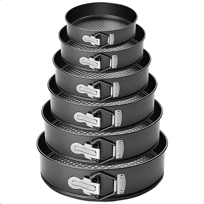 Moldes Para Tortas Redondos Pack 6 Moldes Desmontables Molde Gris