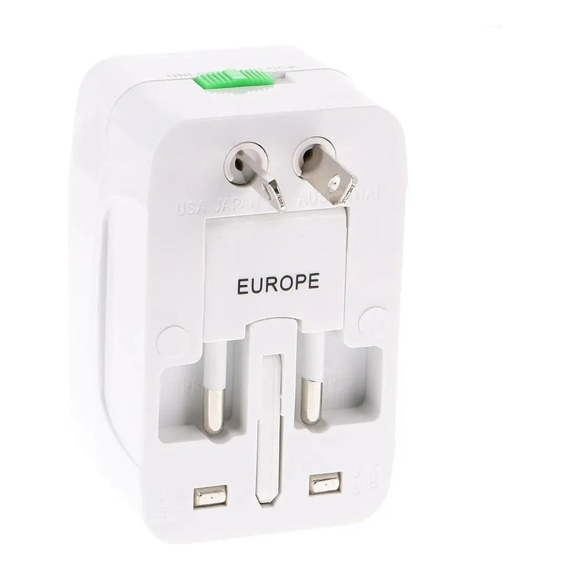 Pack 2 Adaptador De Enchufe Americano Conector Universal Europeo Enchufe Americano Adaptador Universal De Enchufe Para Viajes Adaptador Enchufe Australia Adaptador Enchufe Viaje Okshop