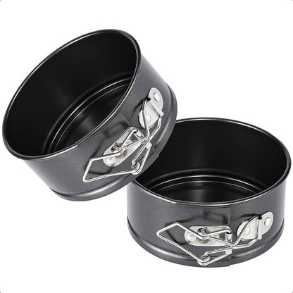 Molde Queque Molde Reposteria Pack 2 Molde Torta Desmontable Gris