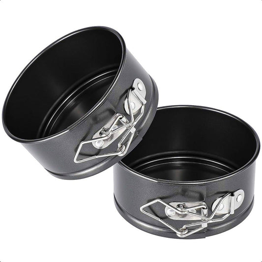 Molde Queque Molde Reposteria Pack 2 Molde Torta Desmontable Gris