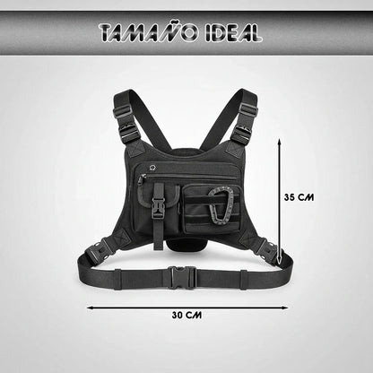 Bolso Táctico De Pecho - Para Pesca Y Outdoors Negro
