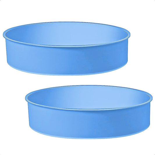 Pack2 Molde Para Torta Moldes De Silicona Reposteria Redondo Azul