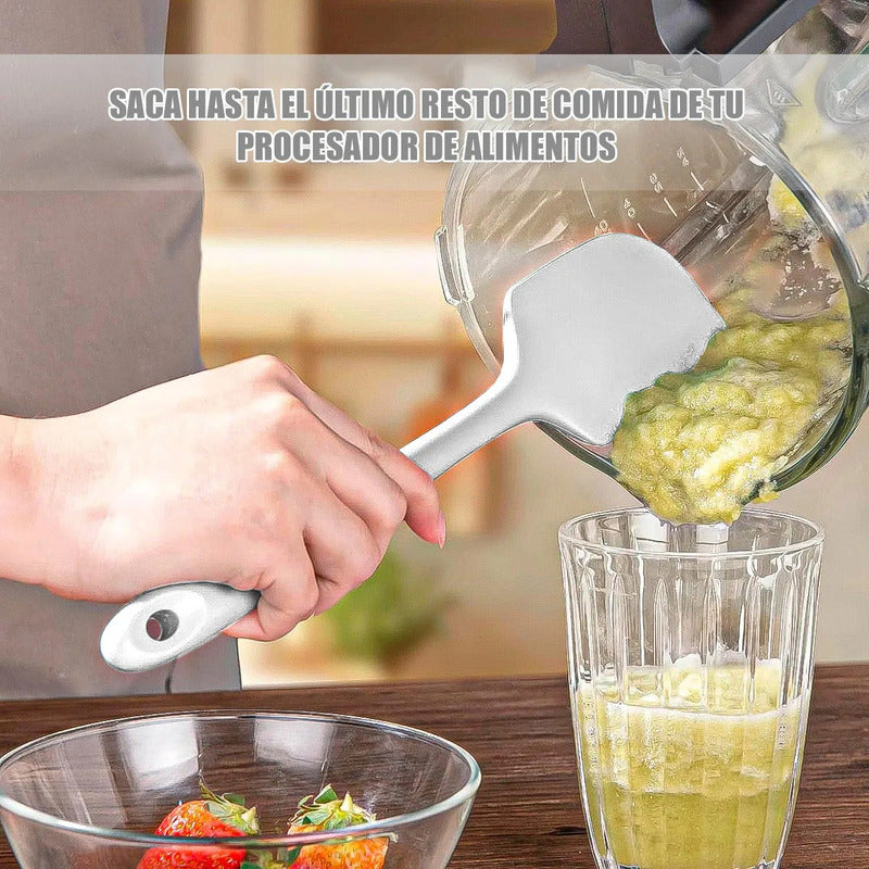 Espatula Silicona Mezquino Silicona Pack 4 Espatulas 36 Cm Espatula Reposteria Multiusos Acero Inoxidable Okshop Mezquinos Silicona Pasteles Libre Bpa Antiadherente Espatulas Cocina Blanco