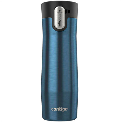 Vasos Contigo Mug Contigo Vaso Termico Contigo Vaso 591 Ml Contigo Vaso Acero Inoxidable 591ml Vaso Termico Antiderrame Libre Bpa Vaso Contigo Camping Color Azul Okshop