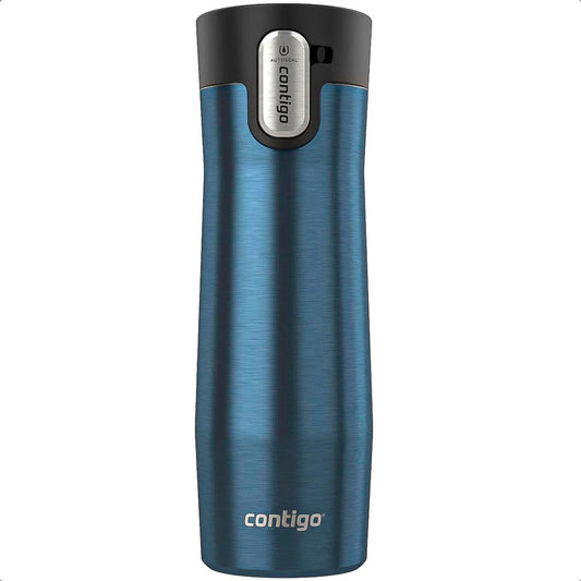 Vasos Contigo Mug Contigo Vaso Termico Contigo Vaso 591 Ml Contigo Vaso Acero Inoxidable 591ml Vaso Termico Antiderrame Libre Bpa Vaso Contigo Camping Color Azul Okshop