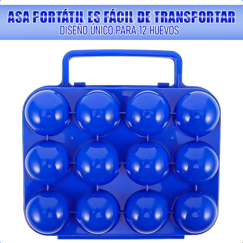 Pack 2 Organizador Huevos Dispensador Huevo Porta 12 Huevos Naranja