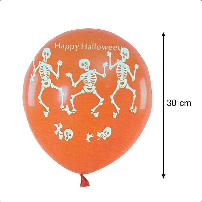 Globos Decorativos Halloween Set De Globos Para Fiesta Negro/naranja Globos