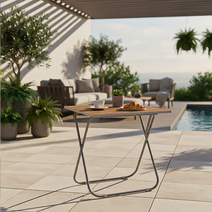 Mesa Plegable Mesa Terraza Plegable Mesas Pegables 60cm Mesa Marrón