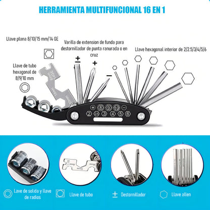 Kit Reparación Neumático Bici Antipinchazos Okshop 11 Piezas