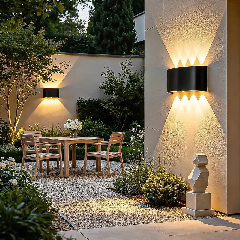 Aplique De Pared Lampara De Muro 8w Luces Pared Aplique Muro Luz Cálida Okshop Lámpara De Pared De Aluminio Luces De... Negro