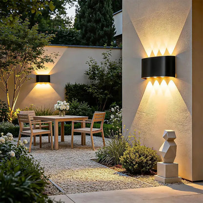 Aplique De Pared Lampara De Muro 8w Luces Pared Aplique Muro Luz Cálida Okshop Lámpara De Pared De Aluminio Luces De... Negro