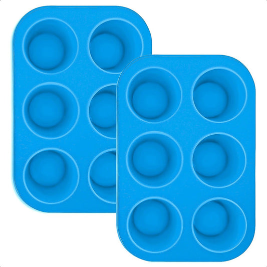 Molde Silicona Pack 2 Moldes Cupcakes Moldes De Silicona Rep Azul
